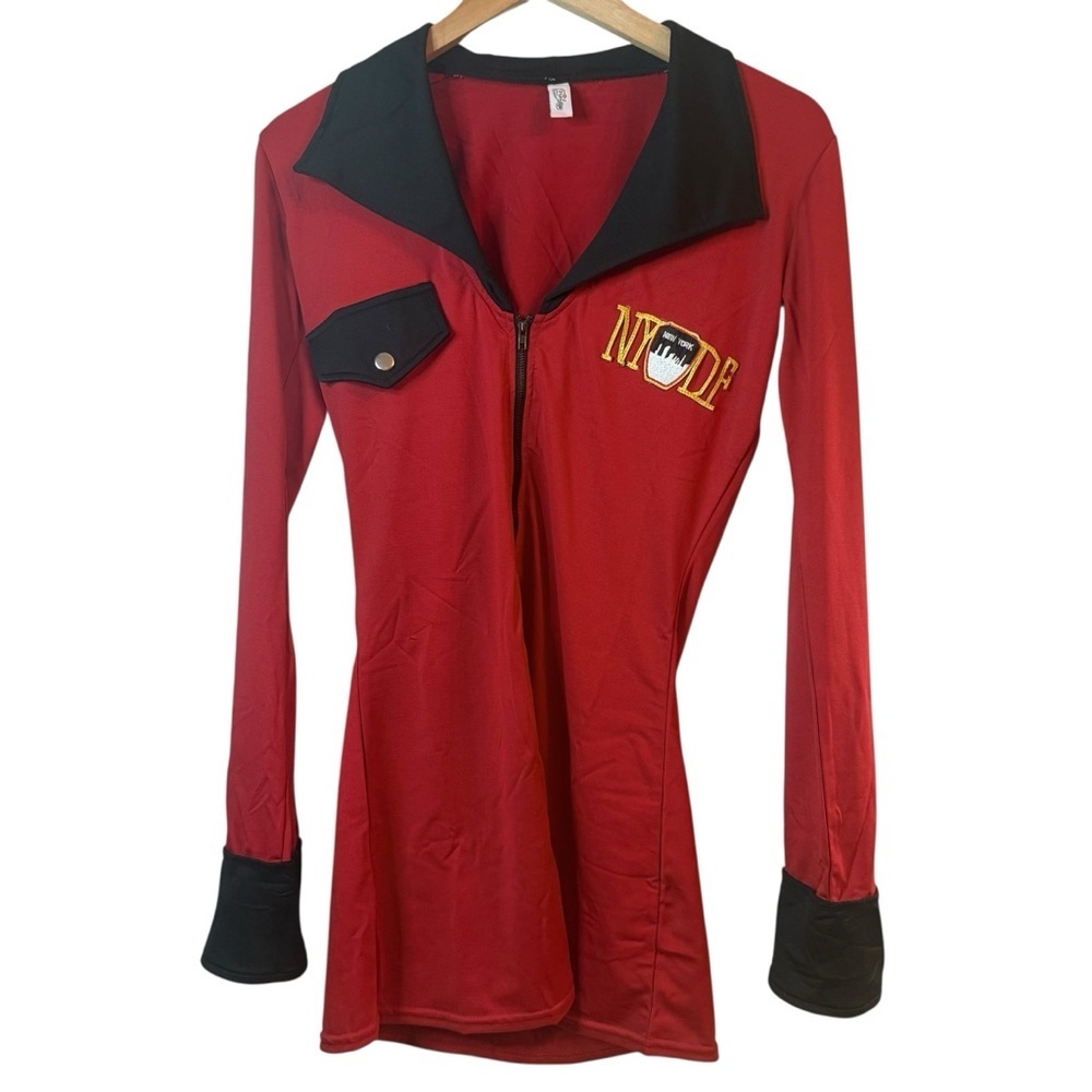 For-play Red Long Sleeve Women's NYDF costume/  Intimate Top